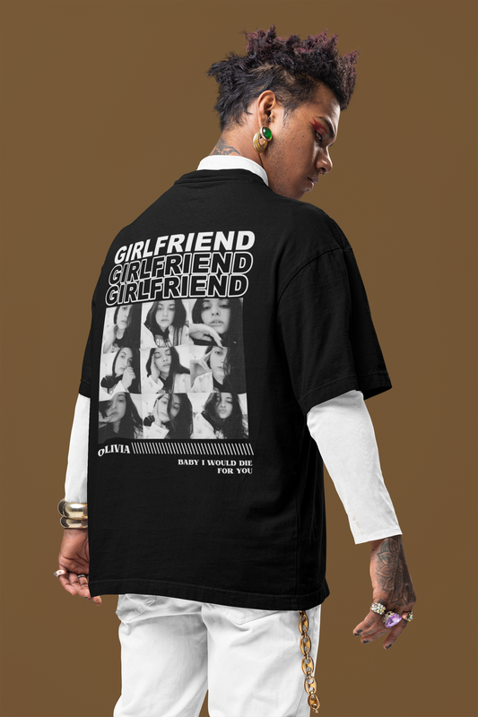 Custom Picture x Name Black Tee